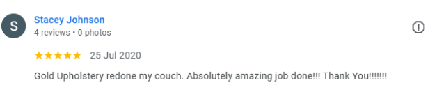 Our very first Google Review Screenshot